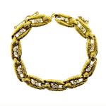 Cartier 18K Yellow Gold And Diamond Link Bracelet By Cartier Paris Circa 1970s - Twain Time, Inc.